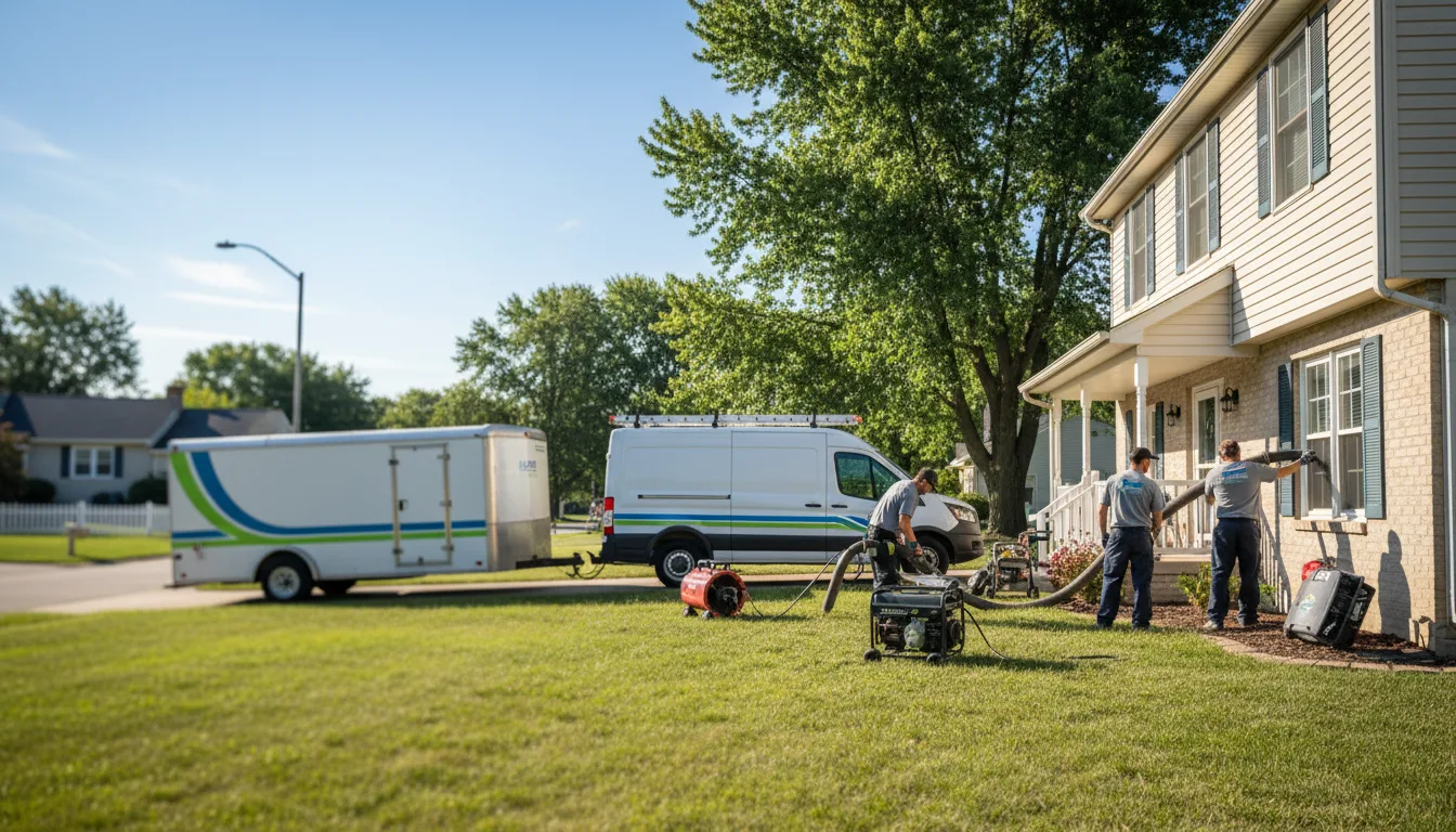 Flooded Basement Restoration And Cleanup With Repair in Pocahontas, IL near me